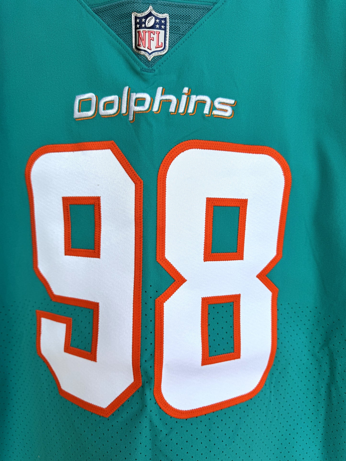 Raekwon Davis GAME ISSUED 💪 Miami Dolphins 🐬 Authentic On-Field Nike NFL Jersey🎽 Inc. PSA Authenticity 🛡️