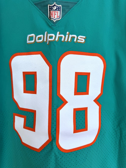Raekwon Davis GAME ISSUED 💪 Miami Dolphins 🐬 Authentic On-Field Nike NFL Jersey🎽 Inc. PSA Authenticity 🛡️