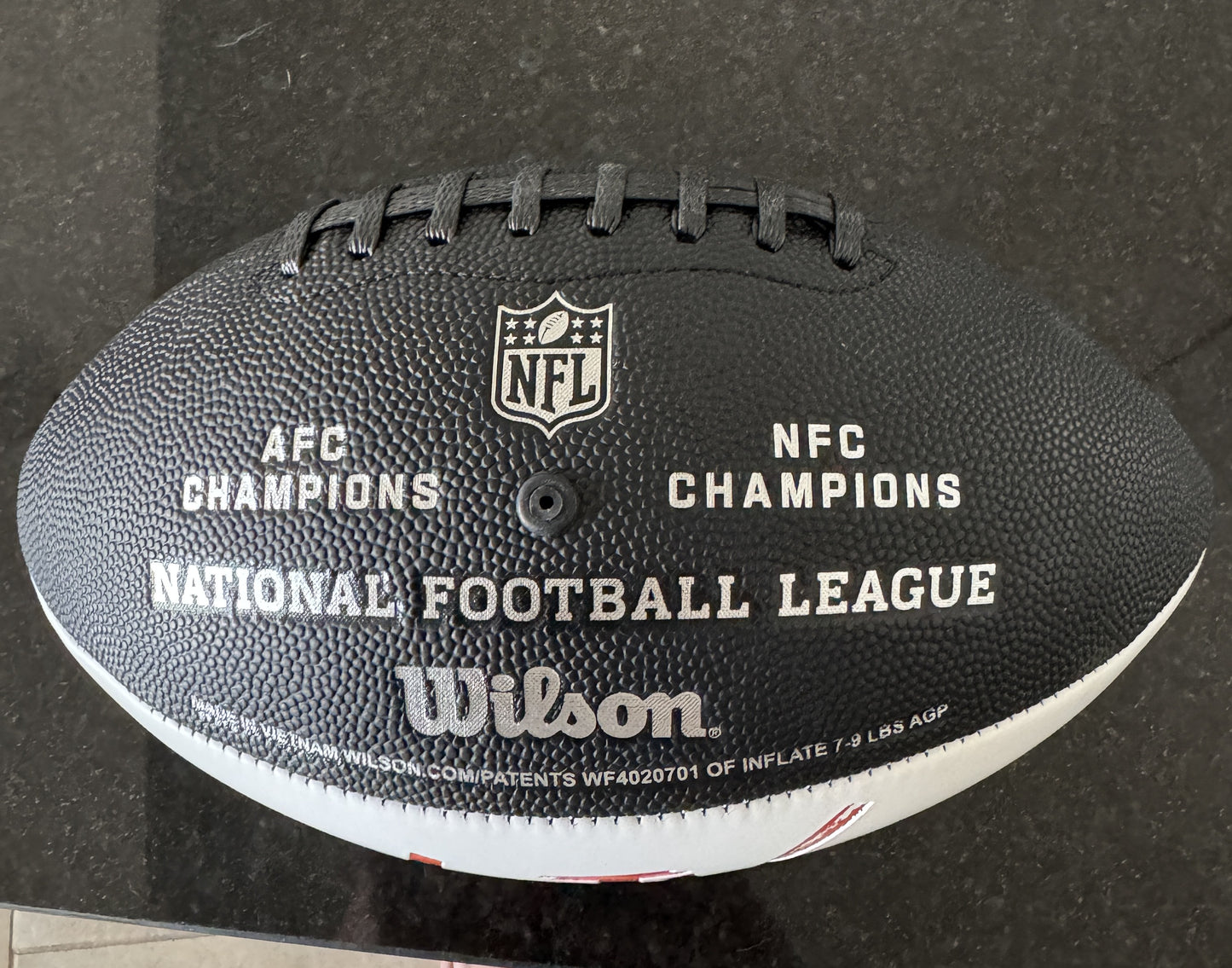 Travis Kelce💥Kansas City Chiefs MULTI Signed Super Bowl 59 Ball Signed By Travis Kelce, Isaiah Pacheco, Carson Wentz & Others