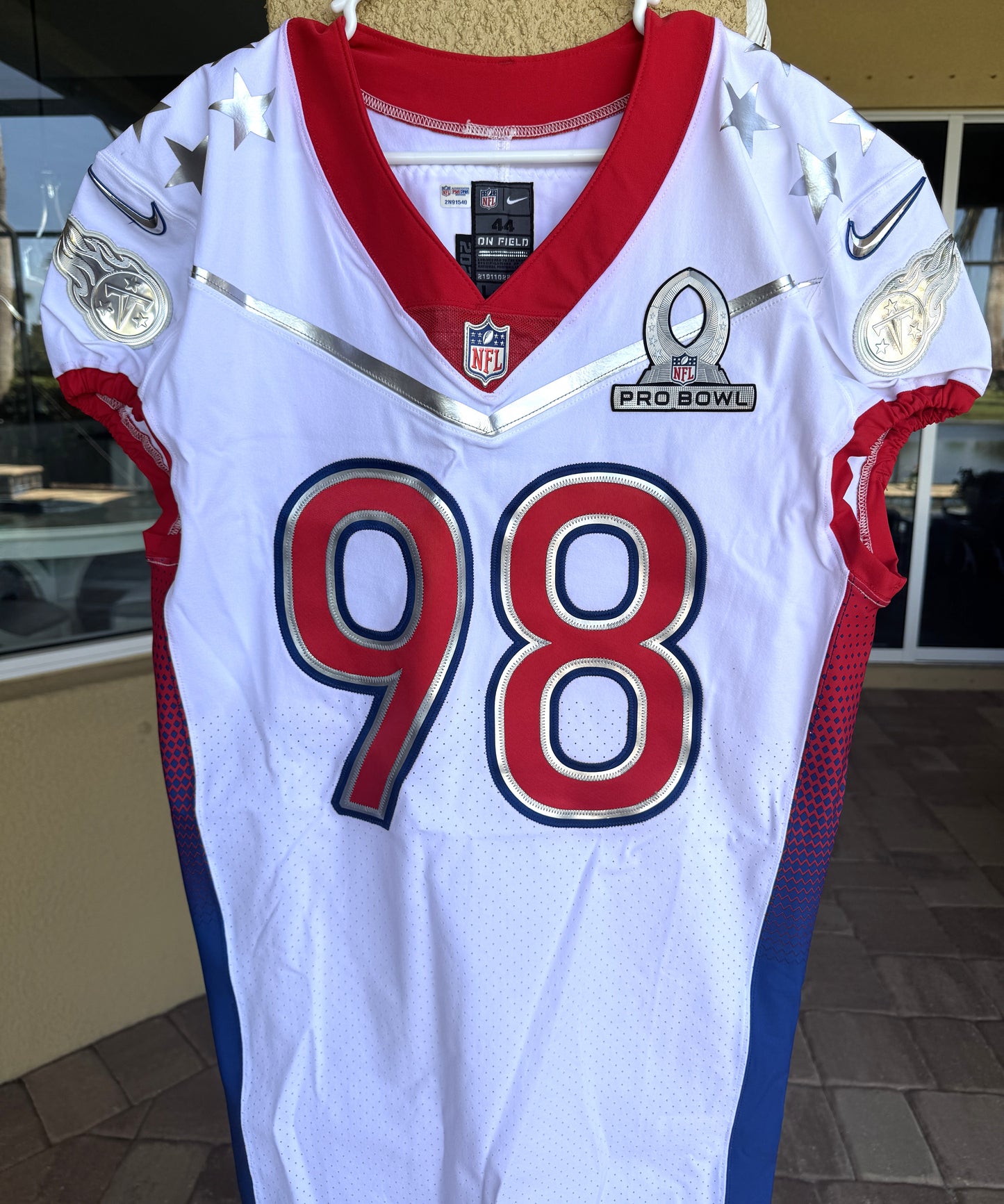 Jeffery Simmons GAME ISSUED 2022 Pro Bowl 💥 Tennessee Titans NFL Nike Jersey 👕 Includes Certificate of Authentication 🛡️