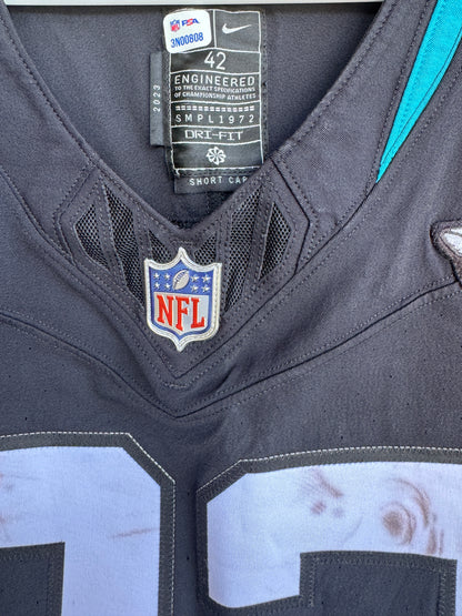 JaMycal Hasty GAME USED 💪 10/01/23 Jacksonville Jaguars 🐆 Nike NFL Jersey vs. Atlanta Falcons 🇬🇧 NFL London Game