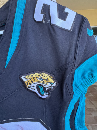 JaMycal Hasty GAME USED 💪 10/01/23 Jacksonville Jaguars 🐆 Nike NFL Jersey vs. Atlanta Falcons 🇬🇧 NFL London Game