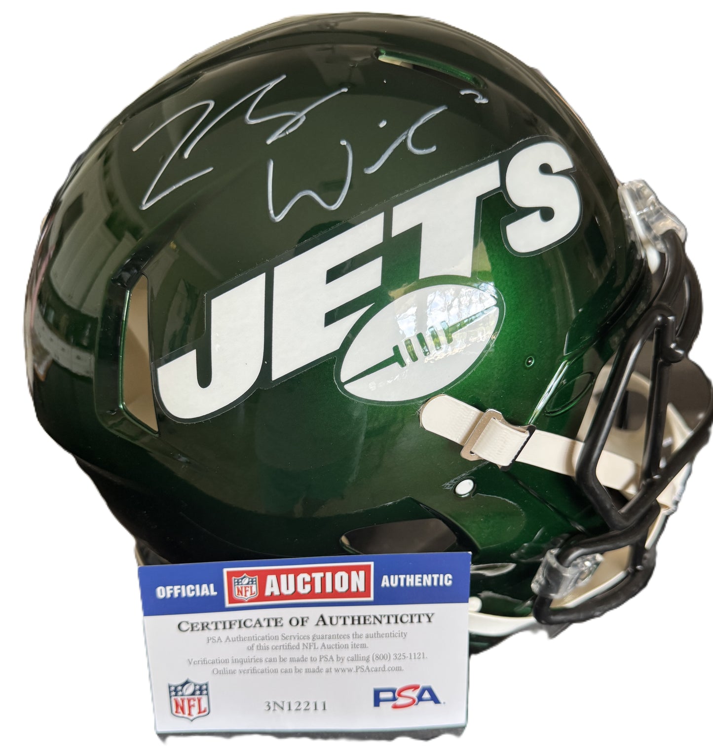 Zach Wilson Hand Signed ✍️ New York Jets Full-Size Authentic NFL Helmet 🔥with PSA Authenticity🛡️