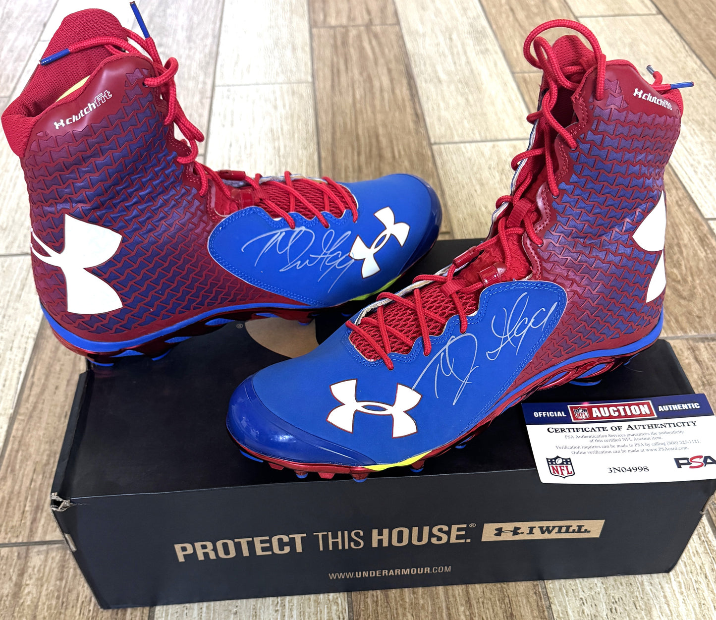 Marcell Dareus Signed✍️Buffalo Bills🦬Under Armour Cleats👟NFL Memorabilia💥