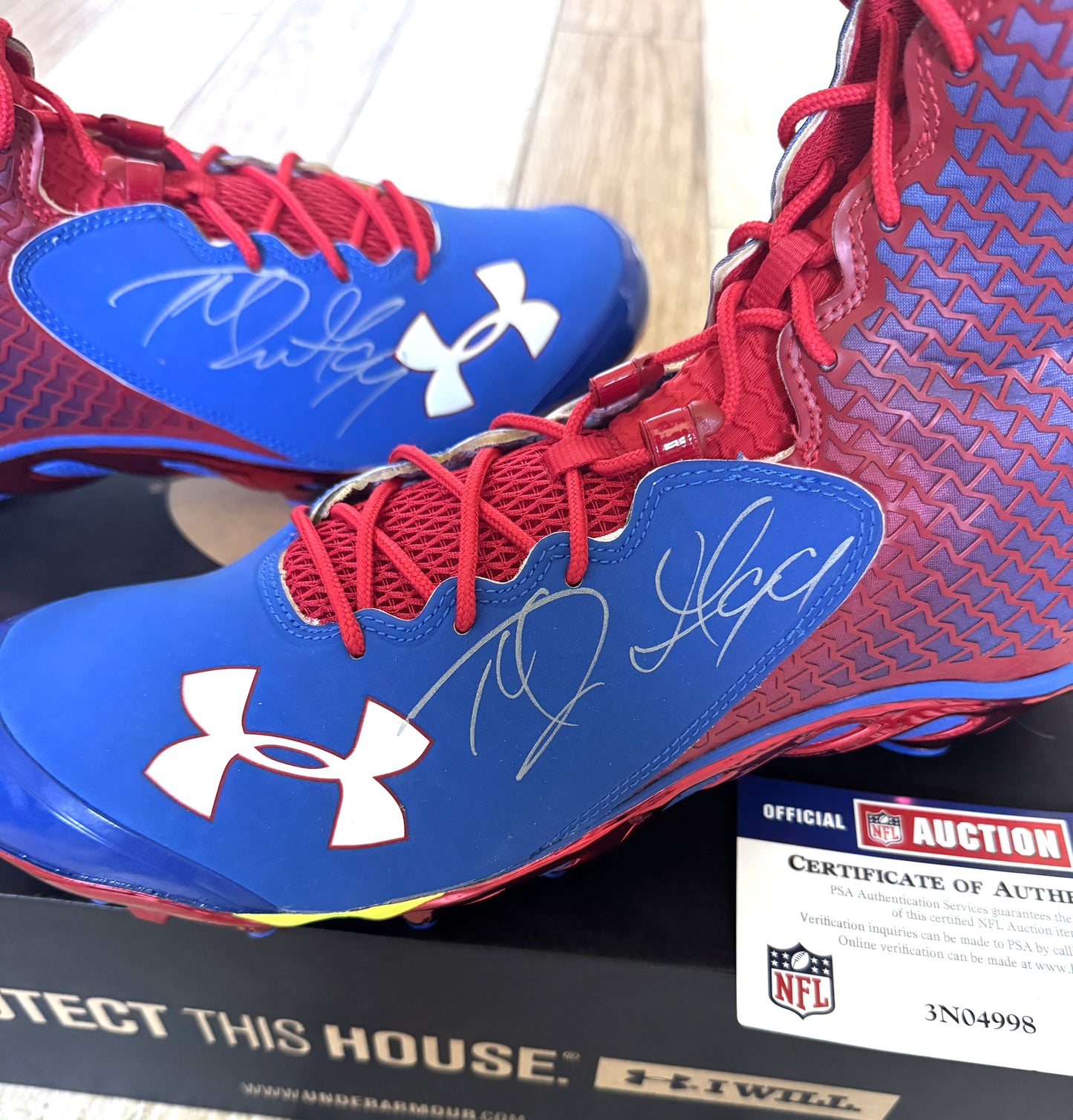 Marcell Dareus Signed✍️Buffalo Bills🦬Under Armour Cleats👟NFL Memorabilia💥