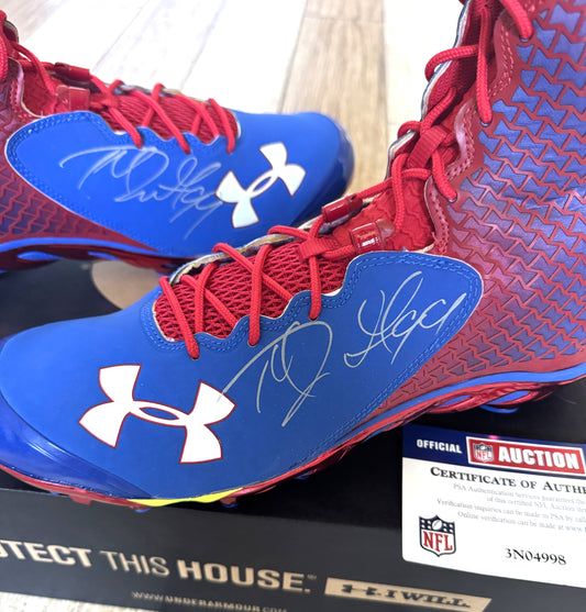 Marcell Dareus Signed✍️Buffalo Bills🦬Under Armour Cleats👟NFL Memorabilia💥