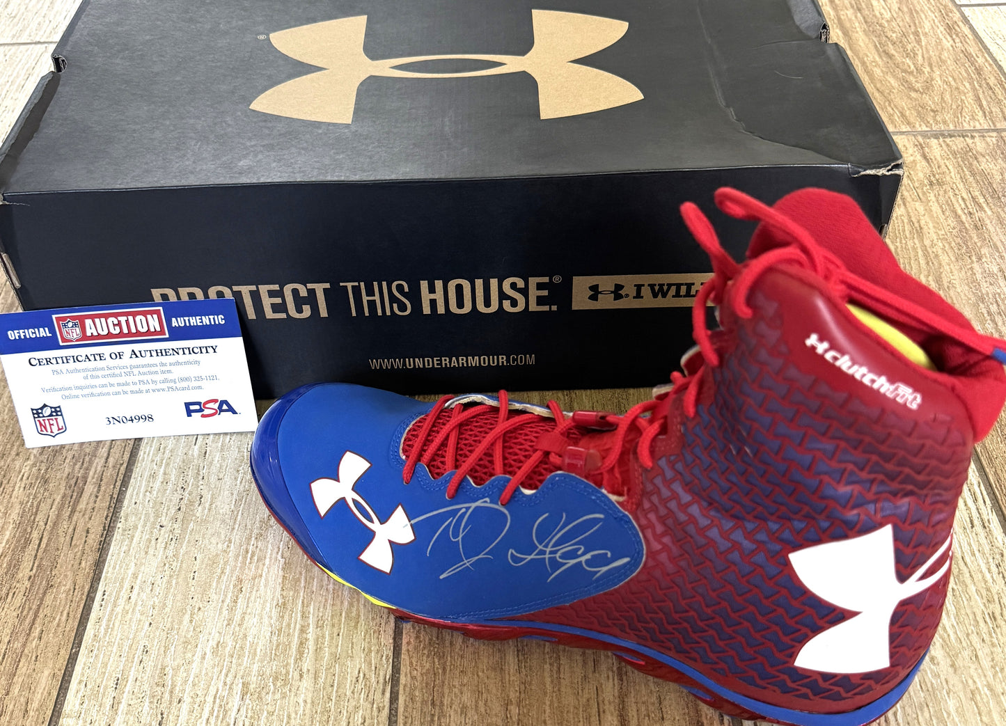 Marcell Dareus Signed✍️Buffalo Bills🦬Under Armour Cleats👟NFL Memorabilia💥