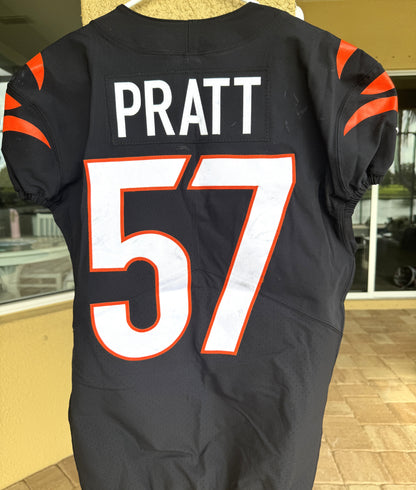 Germaine Pratt GAME-WORN💪10/15/2023 PHOTO MATCHED📸Cincinnati Bengals🐅NFL Jersey vs. Seahawks (Crucial Catch Game)