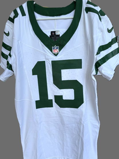 Adrian Martinez GAME WORN 💪 10/06/24 PHOTO MATCHED 📸  New York Jets Nike NFL Jersey 👕 vs. Vikings Also features official London Games patch + PSA COA🛡️