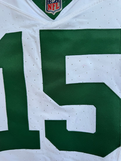 Adrian Martinez GAME WORN 💪 10/06/24 PHOTO MATCHED 📸  New York Jets Nike NFL Jersey 👕 vs. Vikings Also features official London Games patch + PSA COA🛡️