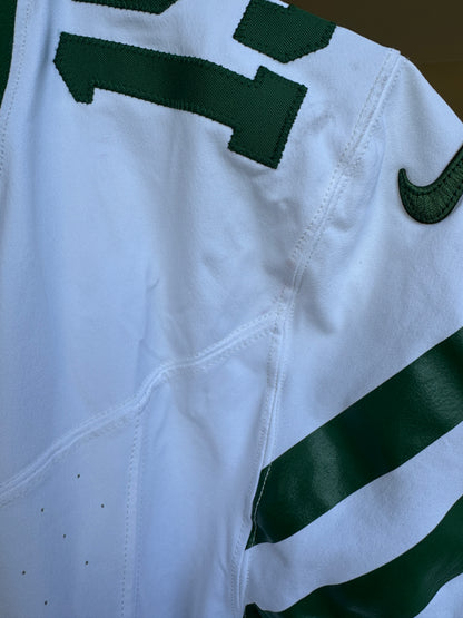 Adrian Martinez GAME WORN 💪 10/06/24 PHOTO MATCHED 📸  New York Jets Nike NFL Jersey 👕 vs. Vikings Also features official London Games patch + PSA COA🛡️