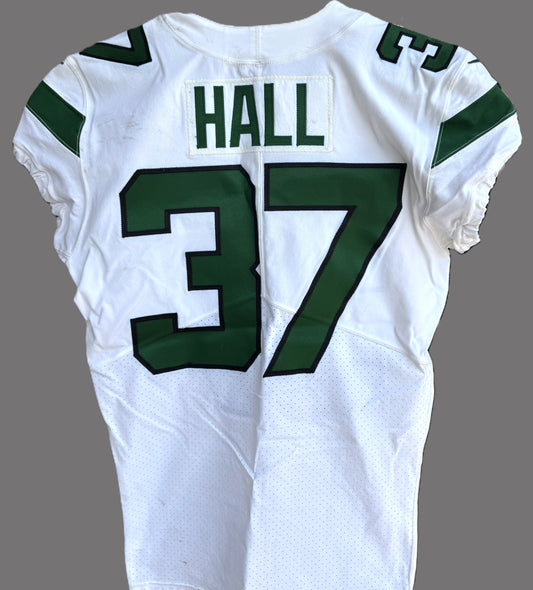 Bryce Hall GAME WORN 💪 New York Jets Nike NFL Jersey 👕 Also includes PSA Certificate of Authenticity🛡️