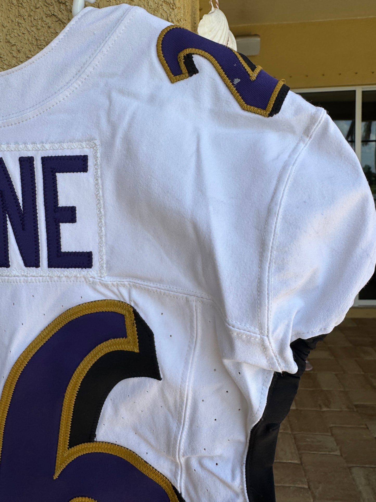 Geno Stone GAME WORN💪(10/15/2023) On-Field Baltimore Ravens💜NFL Jersey 🌍vs. the Titans