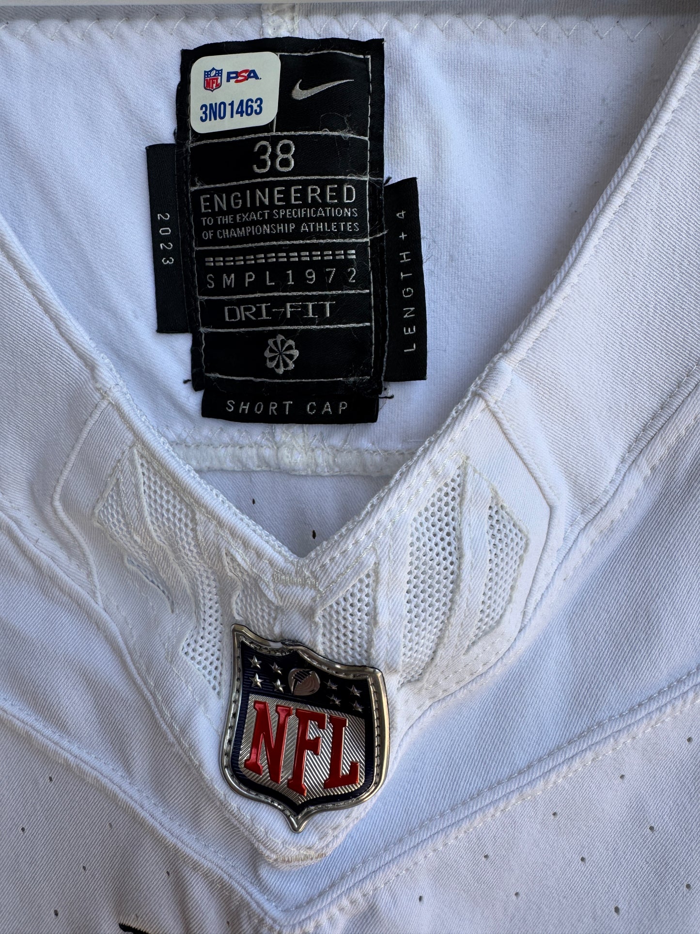 Geno Stone GAME WORN💪(10/15/2023) On-Field Baltimore Ravens💜NFL Jersey 🌍vs. the Titans