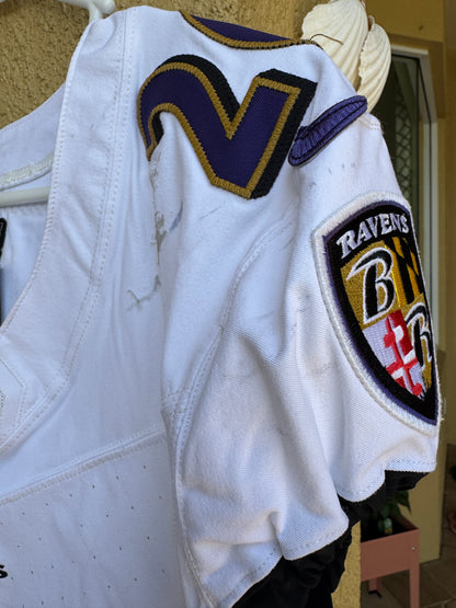 Geno Stone GAME WORN💪(10/15/2023) On-Field Baltimore Ravens💜NFL Jersey 🌍vs. the Titans