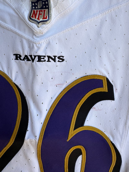 Geno Stone GAME WORN💪(10/15/2023) On-Field Baltimore Ravens💜NFL Jersey 🌍vs. the Titans