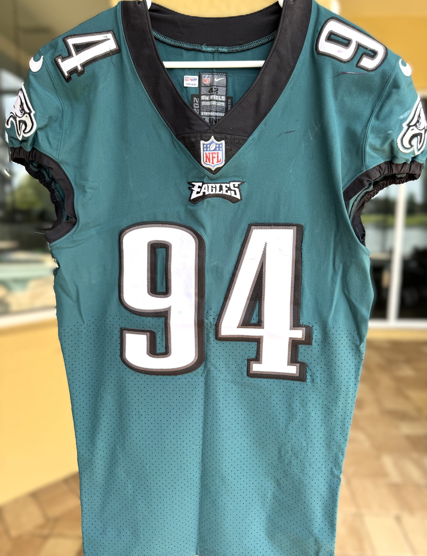Josh Sweat GAME-USED💪11/14/2022 Philadelphia Eagles🦅NFL Jersey👕vs Washington Commanders Inc. PSA Cert