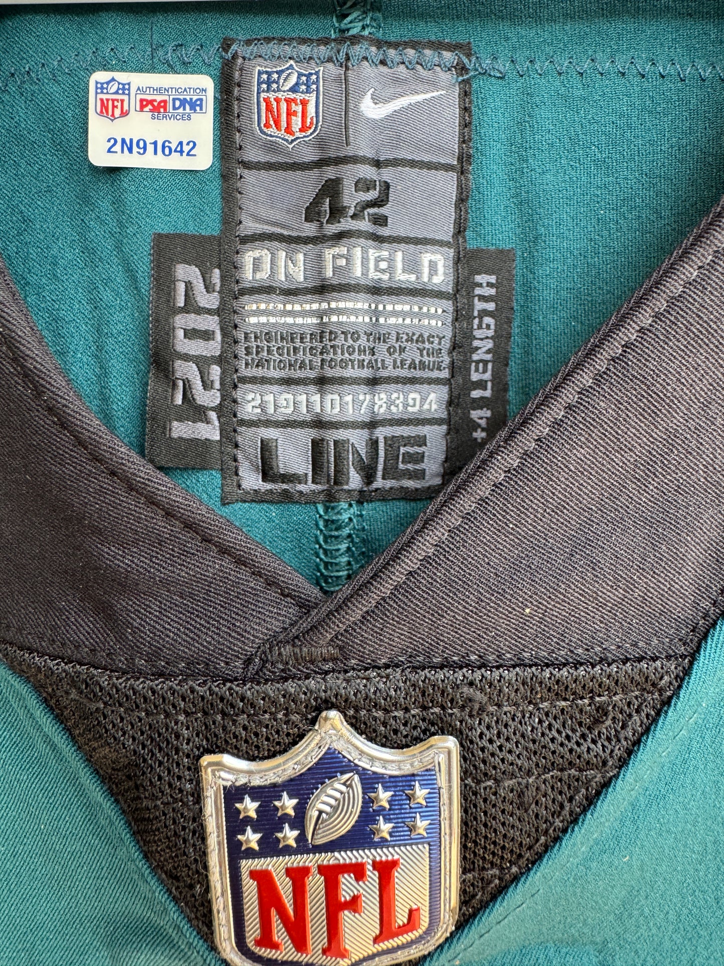 Josh Sweat GAME-USED💪11/14/2022 Philadelphia Eagles🦅NFL Jersey👕vs Washington Commanders Inc. PSA Cert