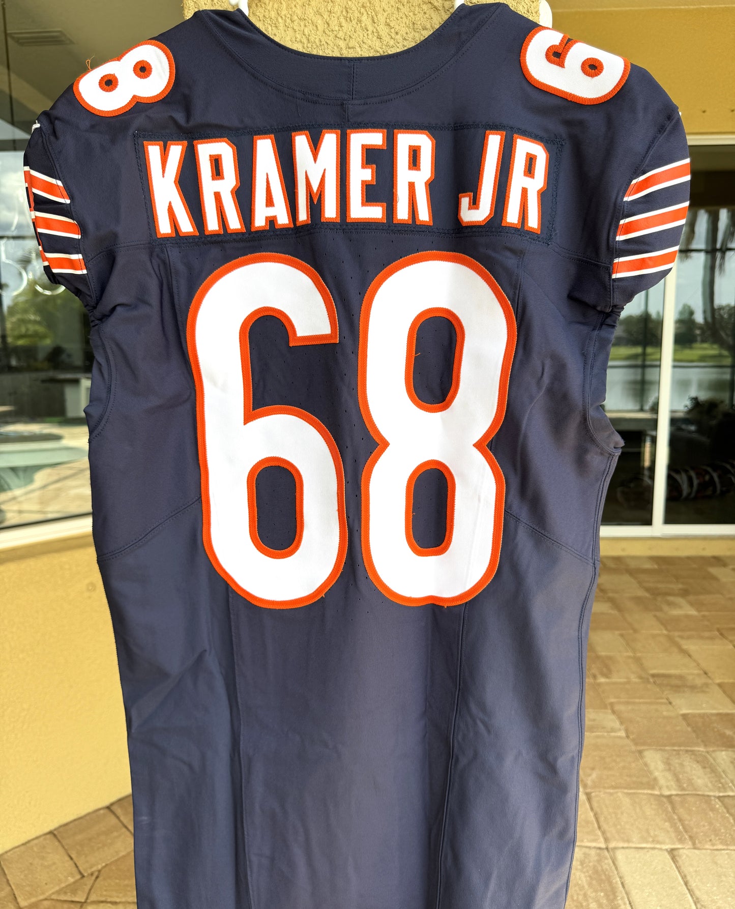 Doug Kramer Jr GAME WORN💪10/13/2024 Chicago Bears NFL Jersey👕London Games🌍vs.Jacksonville Jaguars at Tottenham Hotspur Stadium
