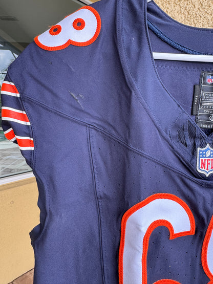 Doug Kramer Jr GAME WORN💪10/13/2024 Chicago Bears NFL Jersey👕London Games🌍vs.Jacksonville Jaguars at Tottenham Hotspur Stadium