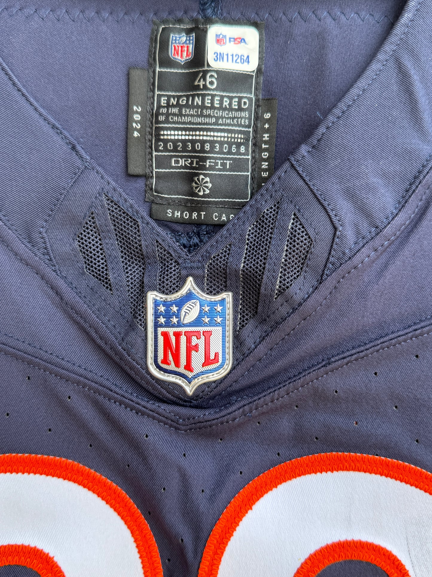 Doug Kramer Jr GAME WORN💪10/13/2024 Chicago Bears NFL Jersey👕London Games🌍vs.Jacksonville Jaguars at Tottenham Hotspur Stadium