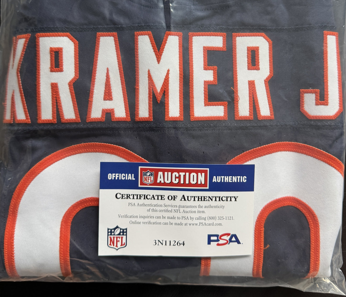 Doug Kramer Jr GAME WORN💪10/13/2024 Chicago Bears NFL Jersey👕London Games🌍vs.Jacksonville Jaguars at Tottenham Hotspur Stadium