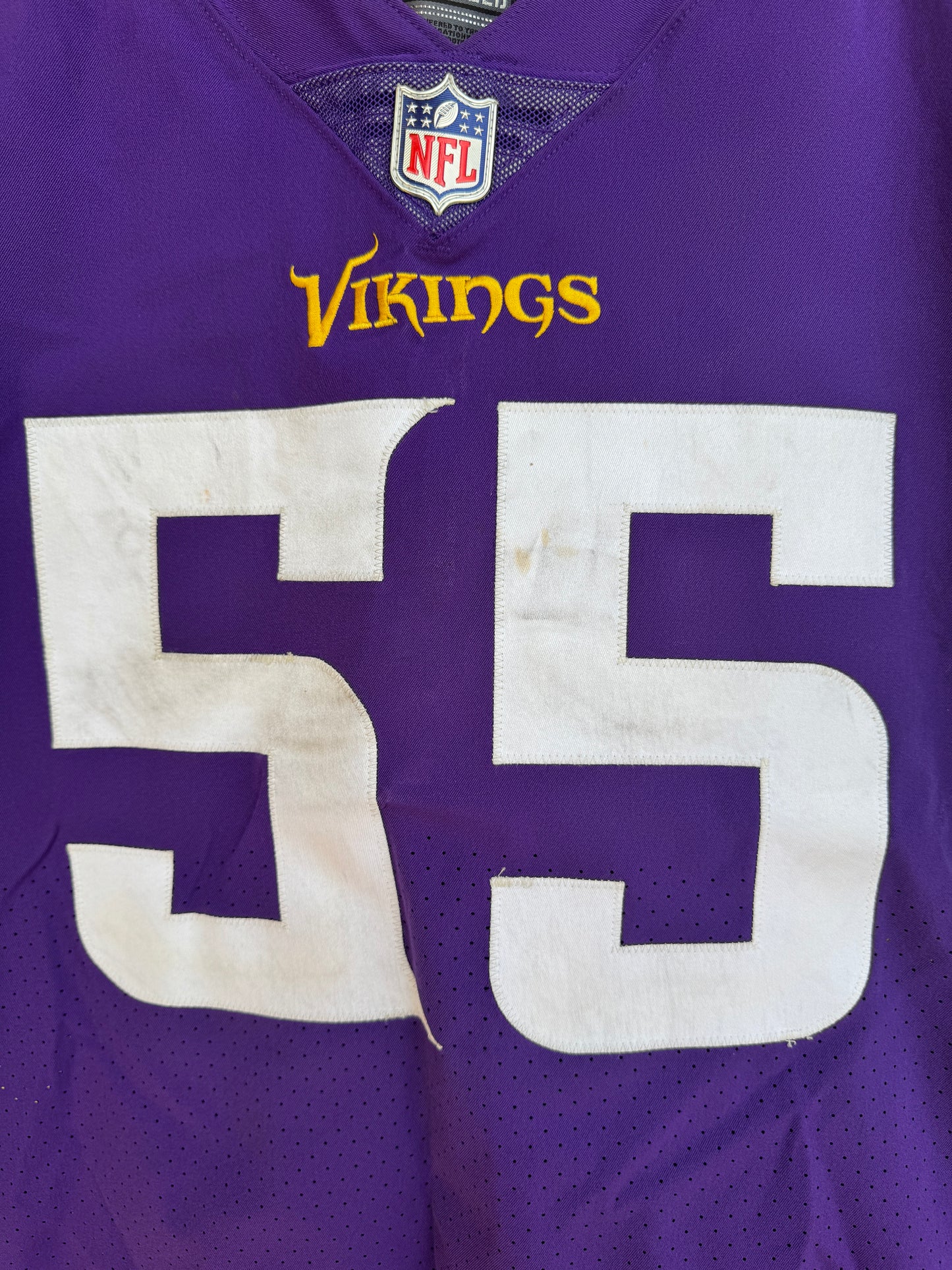 Za'Darius Smith GAME USED 10/09/22 PHOTO MATCHED 📸 Minnesota Vikings Nike NFL Jersey 👕 vs. Chicago Bears 🐻 PSA Authenticated 🛡️