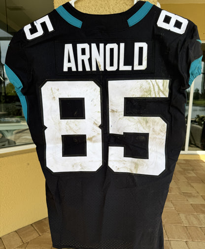 Dan Arnold GAME USED 💪 10/30/22 PHOTO MATCHED 📸 Jacksonville Jaguars 🐆 Nike NFL Jersey vs. Denver Broncos