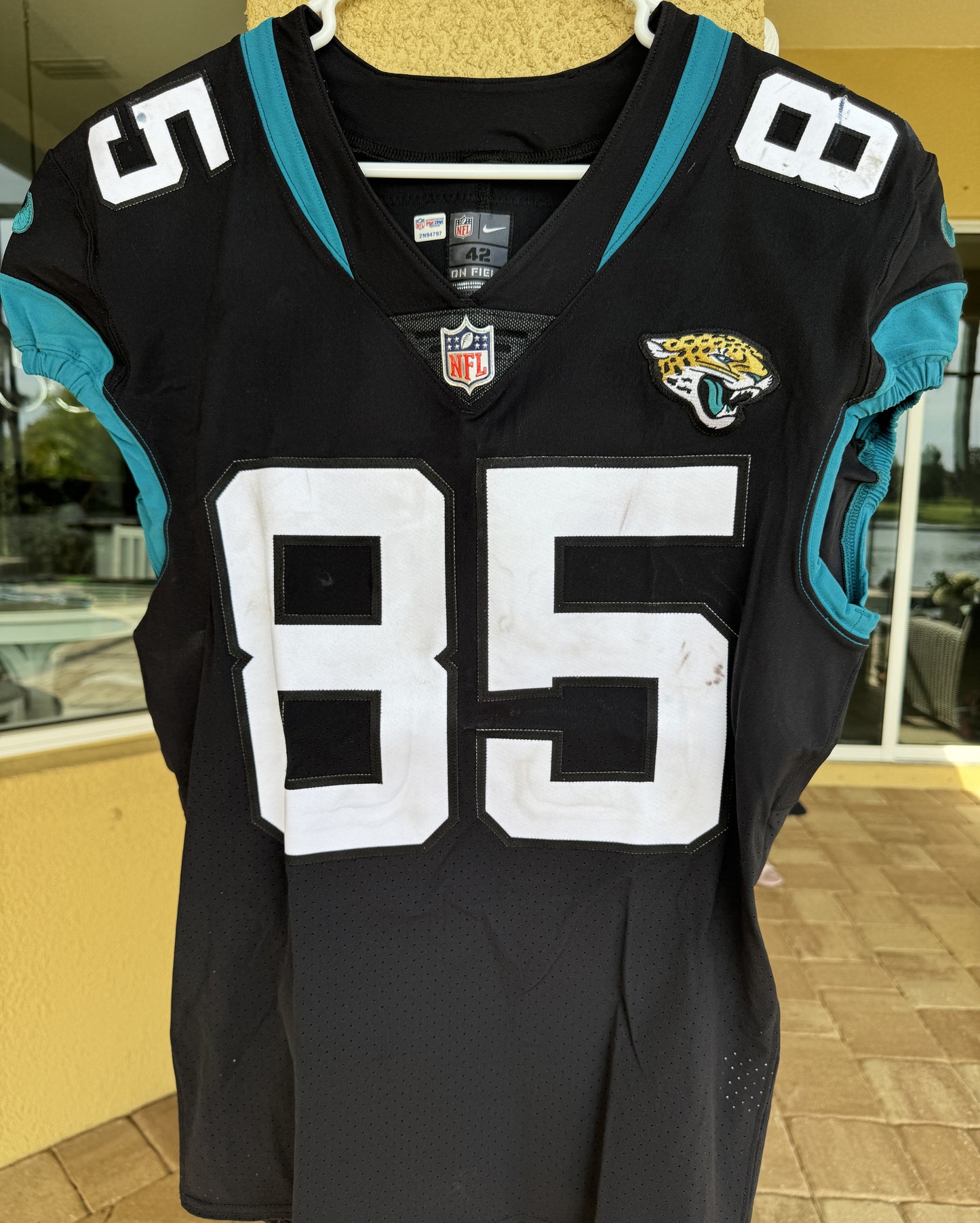 Dan Arnold GAME USED 💪 10/30/22 PHOTO MATCHED 📸 Jacksonville Jaguars 🐆 Nike NFL Jersey vs. Denver Broncos