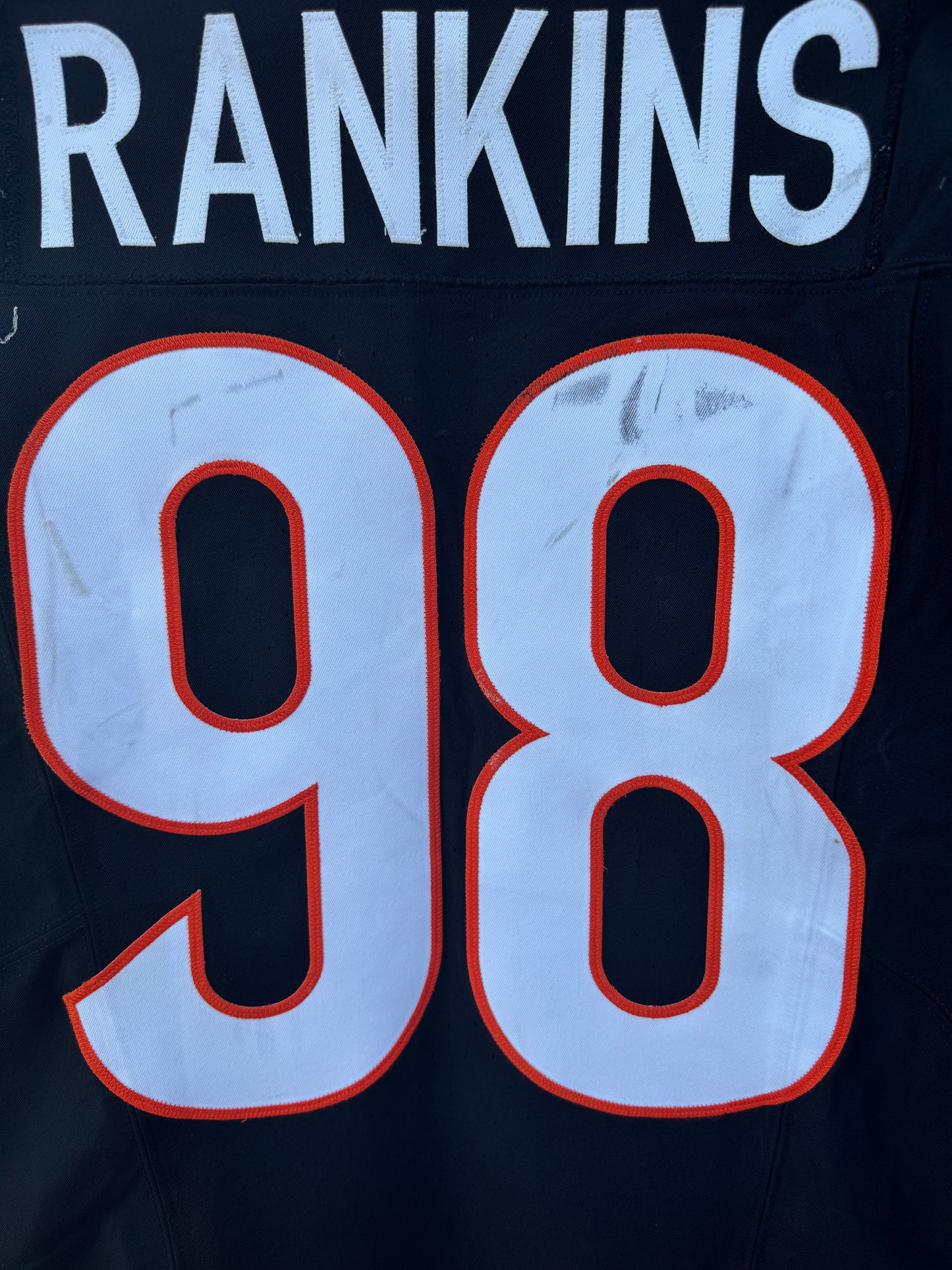 Sheldon Rankins GAME WORN 11/03/24💪PHOTO MATCHED📸Cincinnati Bengals NFL Jersey vs. Las Vegas Raiders Inc. PSA COA
