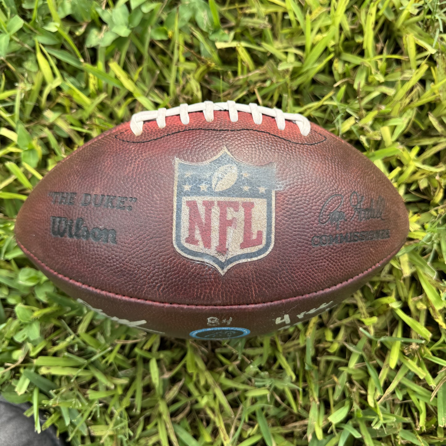 DJ Moore Signed + Inscribed Carolina Panthers GAME-USED💪10/11/20 Wilson Duke Football with Multiple Inscriptions