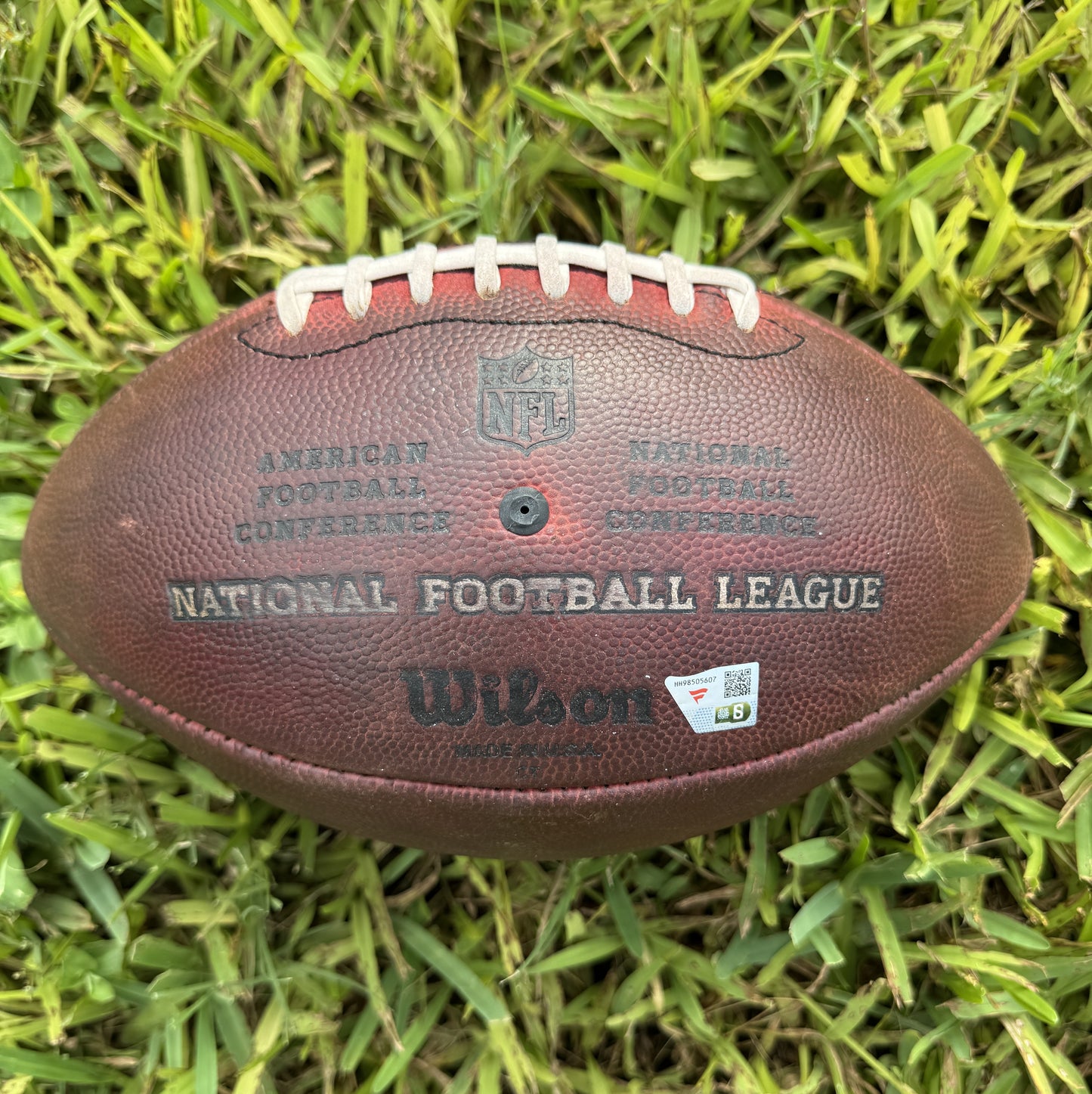 DJ Moore Signed + Inscribed Carolina Panthers GAME-USED💪10/11/20 Wilson Duke Football with Multiple Inscriptions