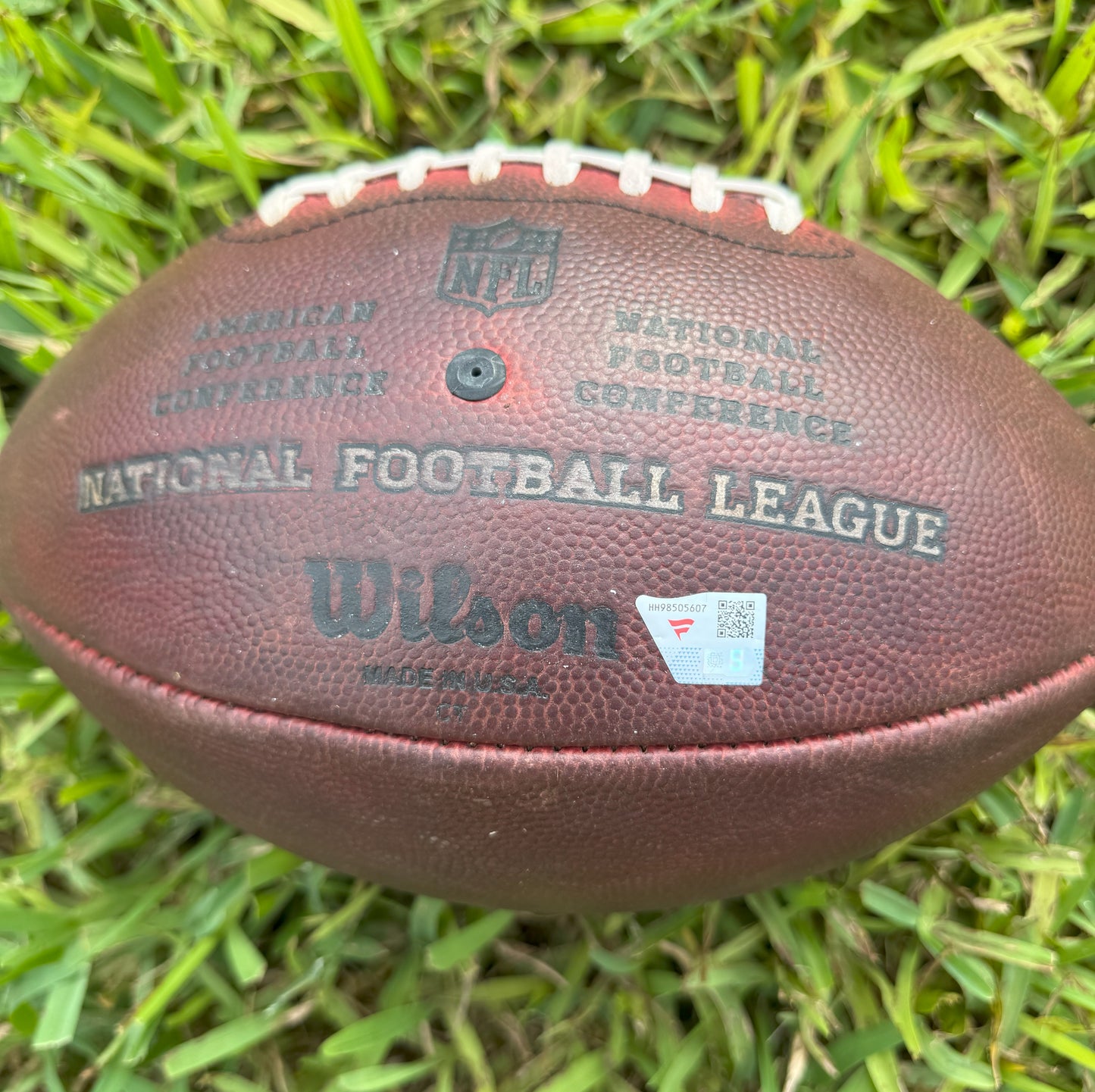 DJ Moore Signed + Inscribed Carolina Panthers GAME-USED💪10/11/20 Wilson Duke Football with Multiple Inscriptions