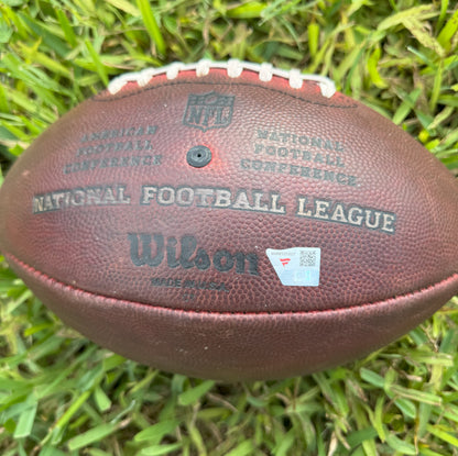 DJ Moore Signed + Inscribed Carolina Panthers GAME-USED💪10/11/20 Wilson Duke Football with Multiple Inscriptions