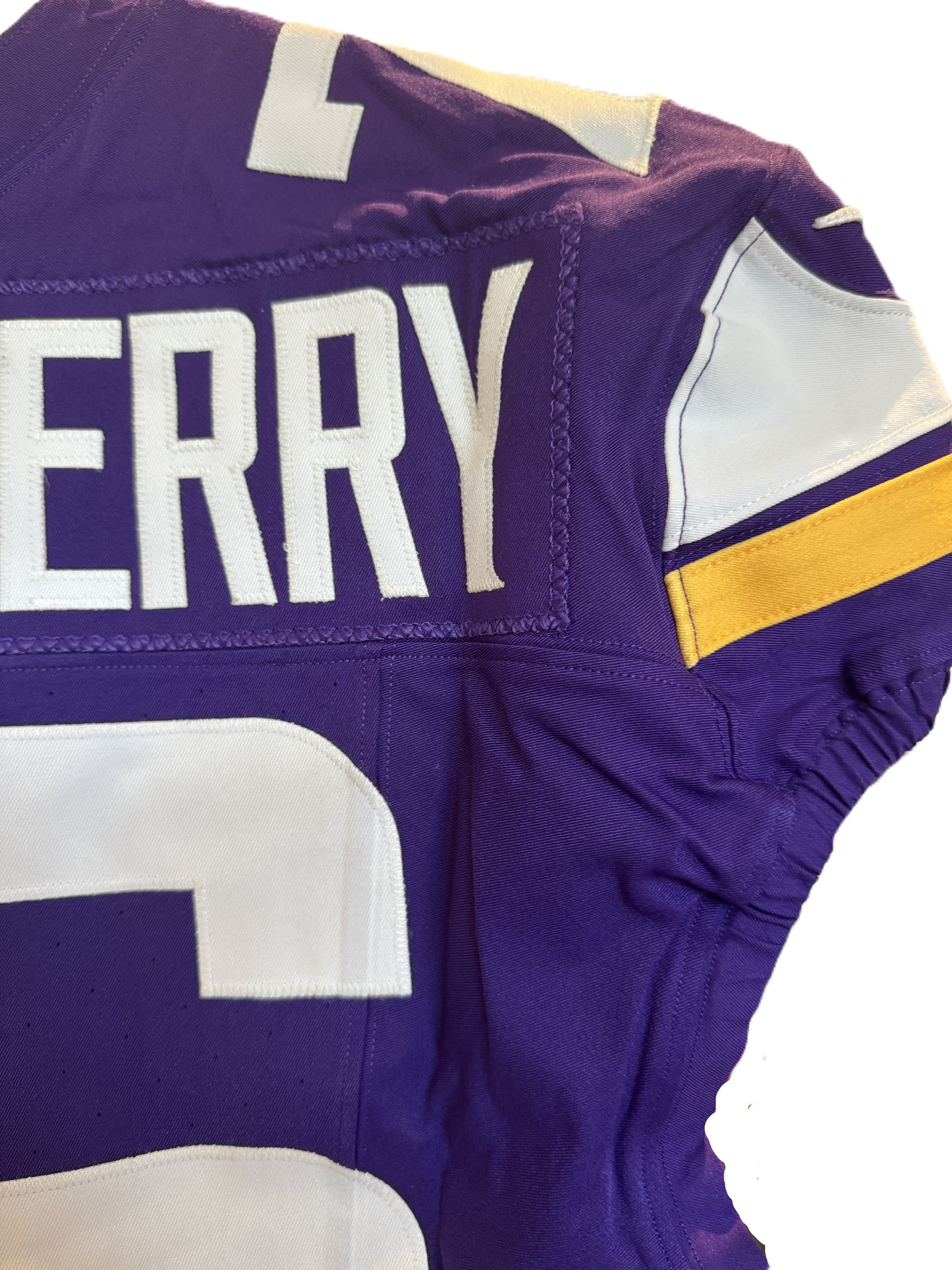 David Quessenberry GAME USED 10/06/24 Minnesota Vikings 👕 Jersey vs. New York Jets London Game ✅ Inc. PSA Authenticity