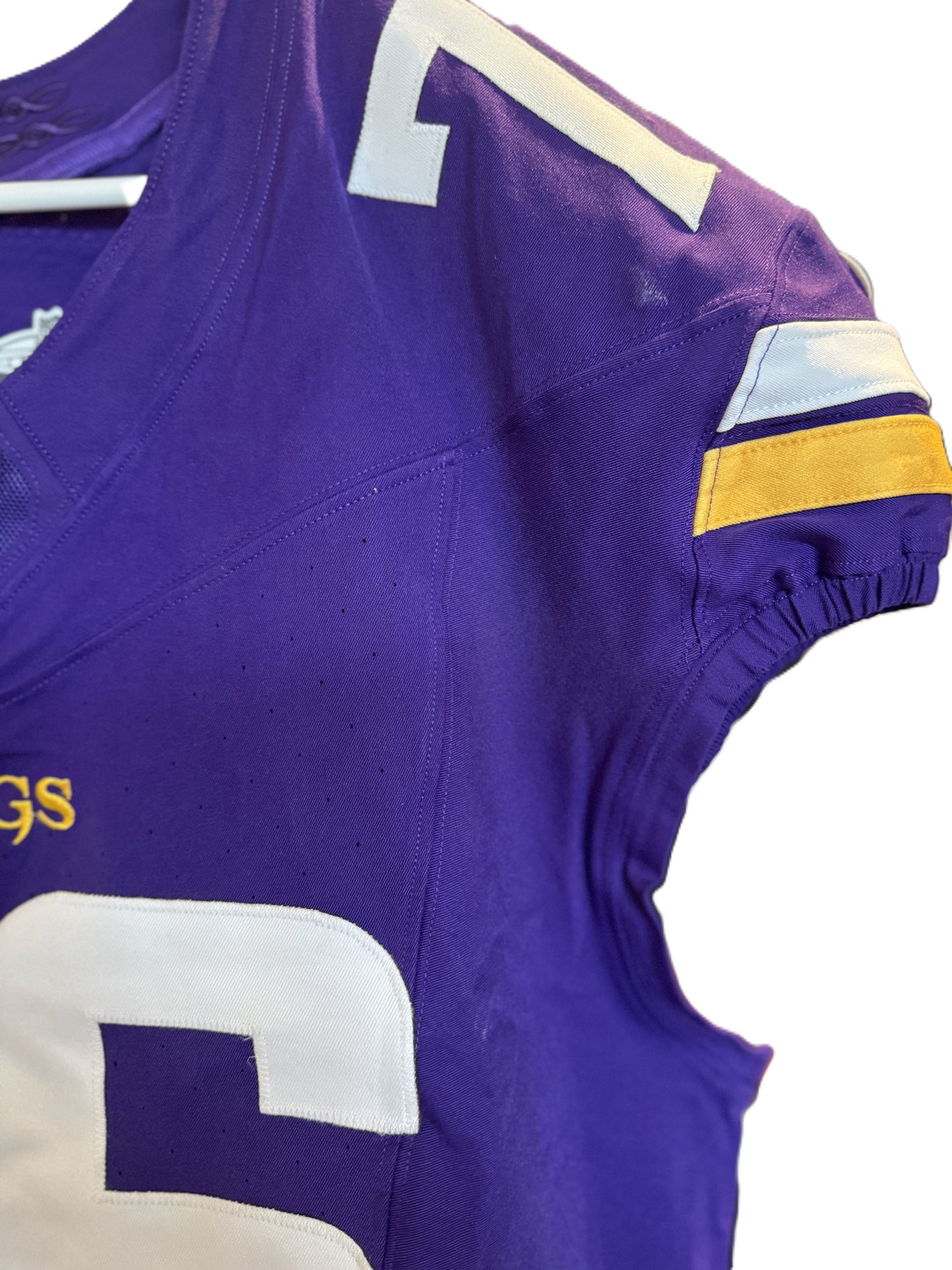 David Quessenberry GAME USED 10/06/24 Minnesota Vikings 👕 Jersey vs. New York Jets London Game ✅ Inc. PSA Authenticity