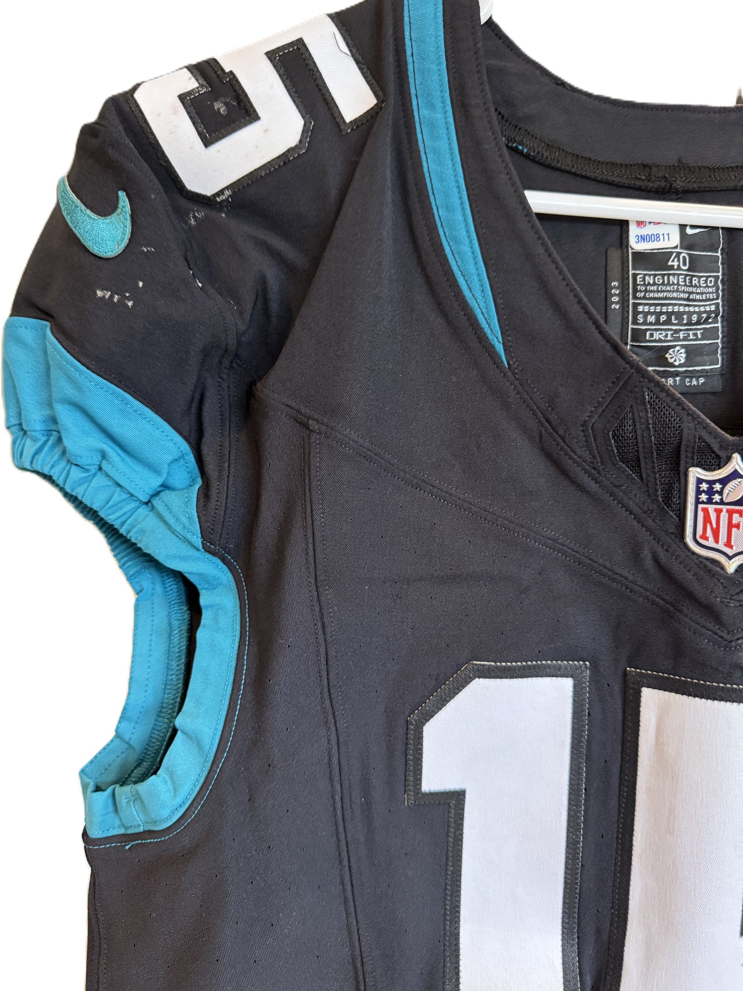 Zay Jones GAME USED 💪 10/01/2023 Jacksonville Jaguars 🐆 Nike NFL Jersey vs. Atlanta Falcons  🇬🇧  London Game 🌍