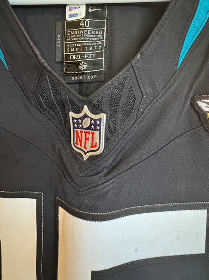 Zay Jones GAME USED 💪 10/01/2023 Jacksonville Jaguars 🐆 Nike NFL Jersey vs. Atlanta Falcons  🇬🇧  London Game 🌍