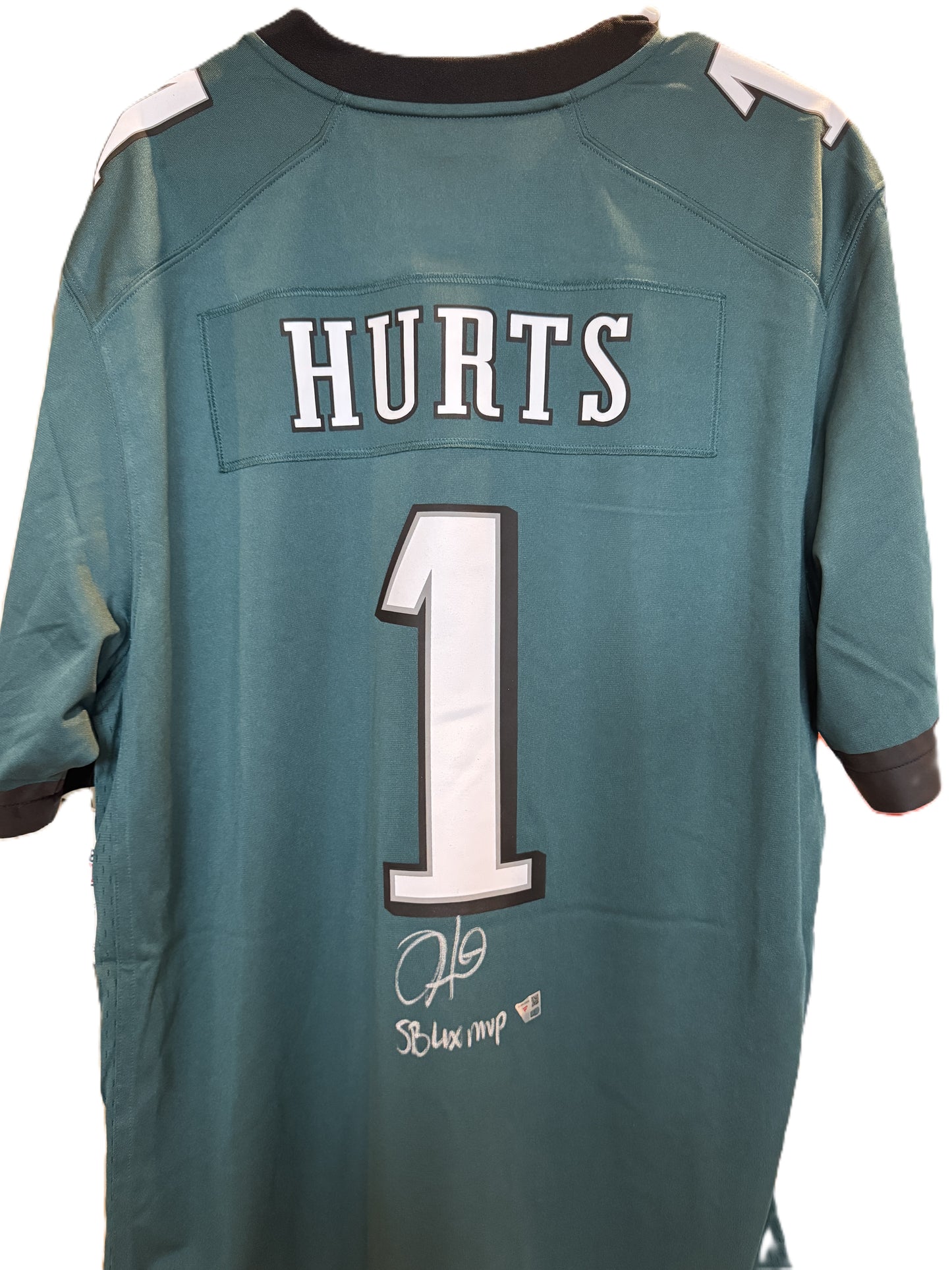 Jalen Hurts Signed✍️Philadelphia Eagles🦅Super Bowl LIX Champions Nike Jersey with "SB LIX MVP" Inscription