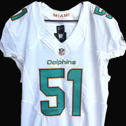 Mike Pouncey GAME-USED 💥 Miami Dolphins 🐬 Nike On-Field NFL Jersey 👕 includes PSA Authenticity 🛡️