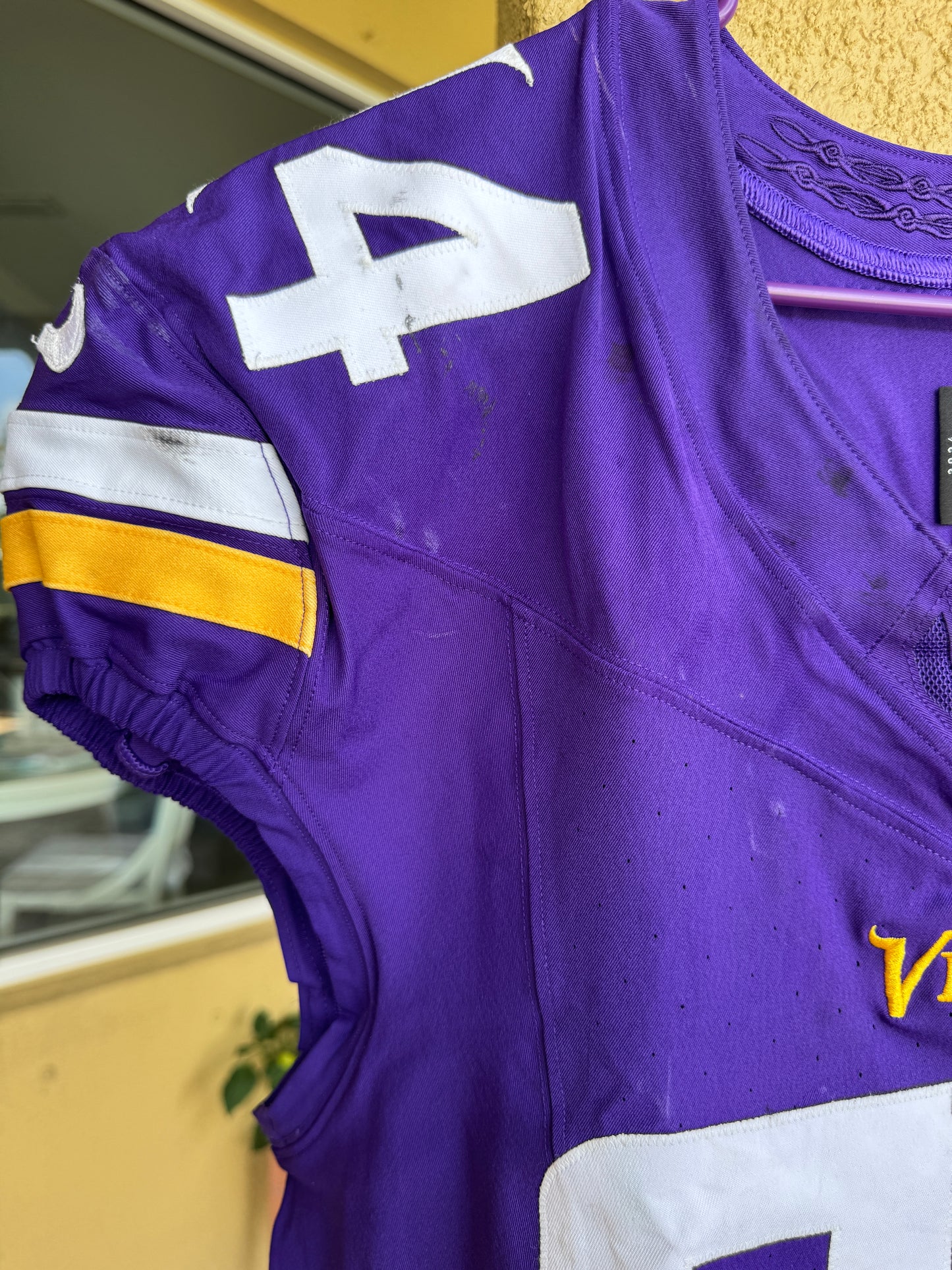 Taki Taimani GAME USED 💪 10/06/24 Minnesota Vikings Nike NFL Jersey 👕 vs. New York Jets London Game ✅ Inc. PSA Authenticity 🛡️