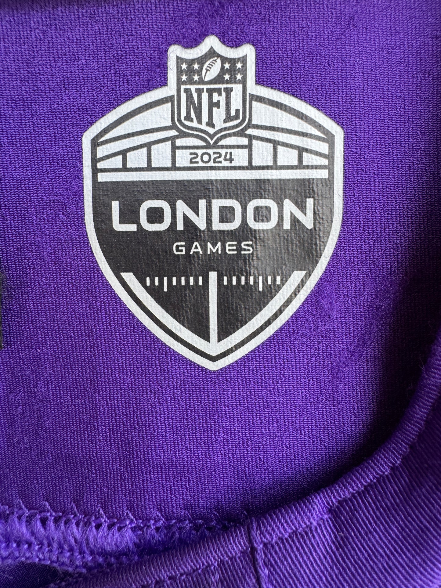 Taki Taimani GAME USED 💪 10/06/24 Minnesota Vikings Nike NFL Jersey 👕 vs. New York Jets London Game ✅ Inc. PSA Authenticity 🛡️