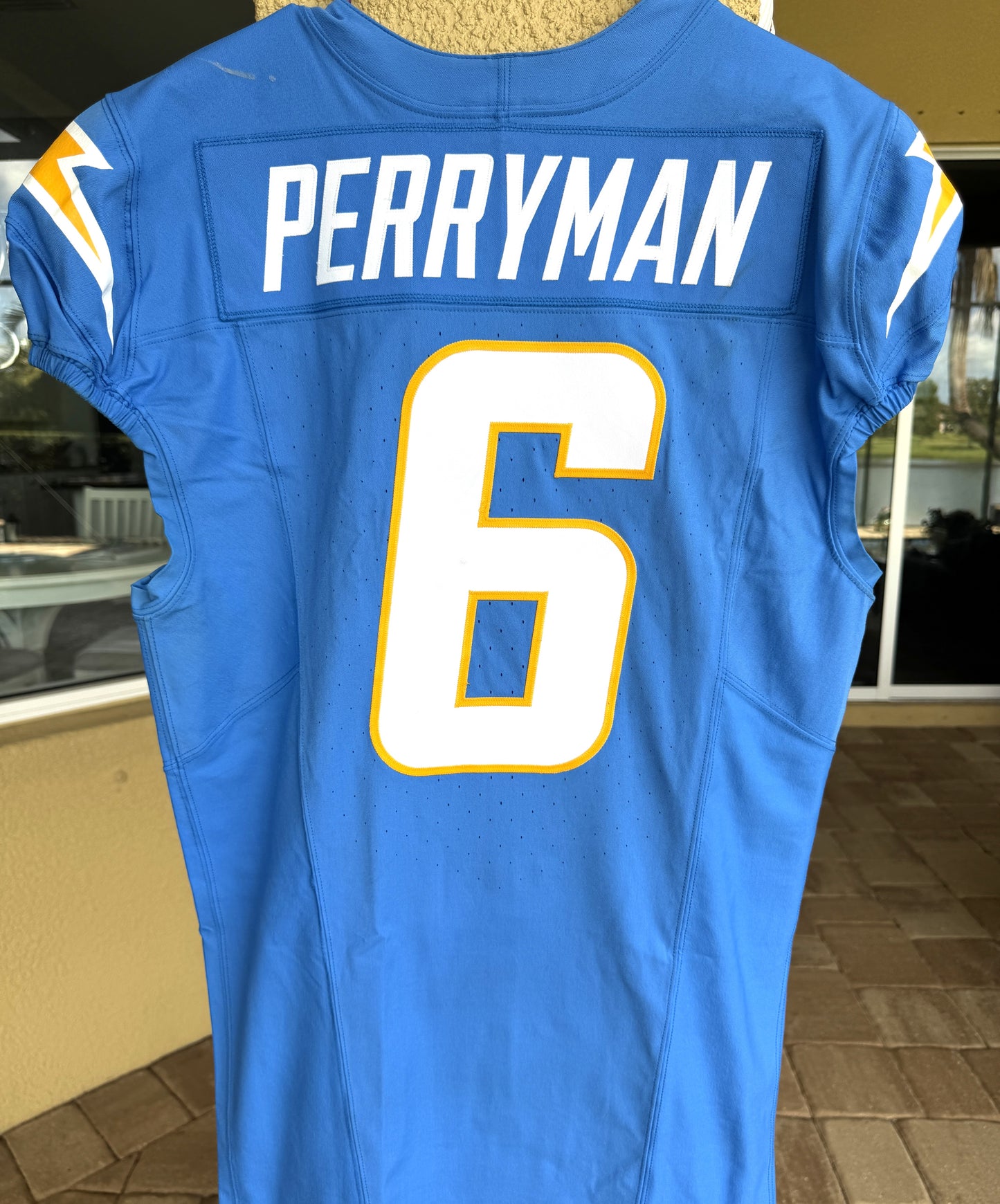 Denzel Perryman GAME-WORN💪11/10/24 Los Angeles Chargers⚡NFL Jersey vs. Tennessee Titans (Salute 2 Service game)