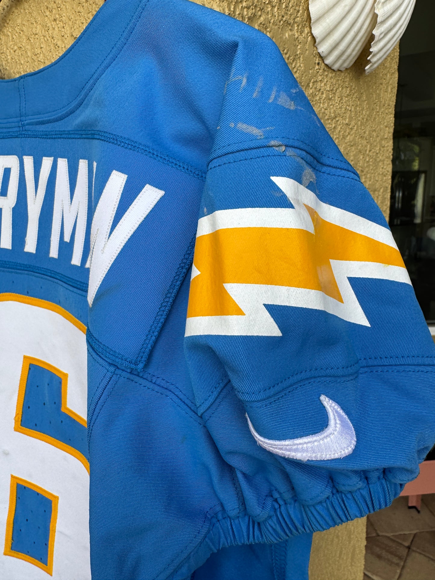 Denzel Perryman GAME-WORN💪11/10/24 Los Angeles Chargers⚡NFL Jersey vs. Tennessee Titans (Salute 2 Service game)