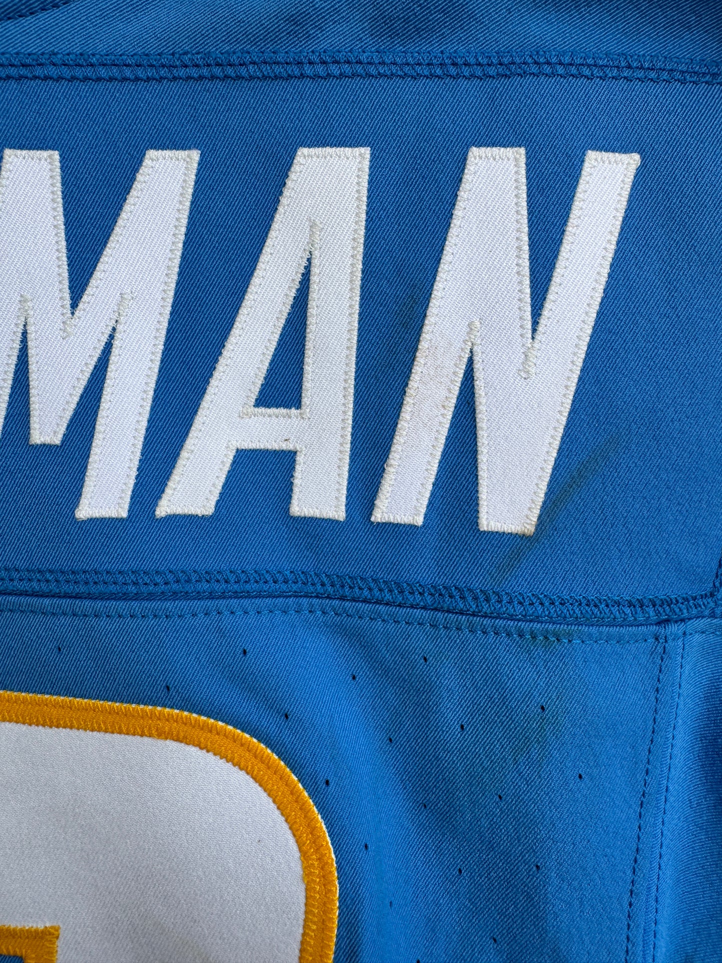 Denzel Perryman GAME-WORN💪11/10/24 Los Angeles Chargers⚡NFL Jersey vs. Tennessee Titans (Salute 2 Service game)