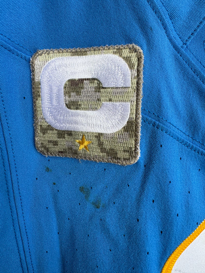 Denzel Perryman GAME-WORN💪11/10/24 Los Angeles Chargers⚡NFL Jersey vs. Tennessee Titans (Salute 2 Service game)