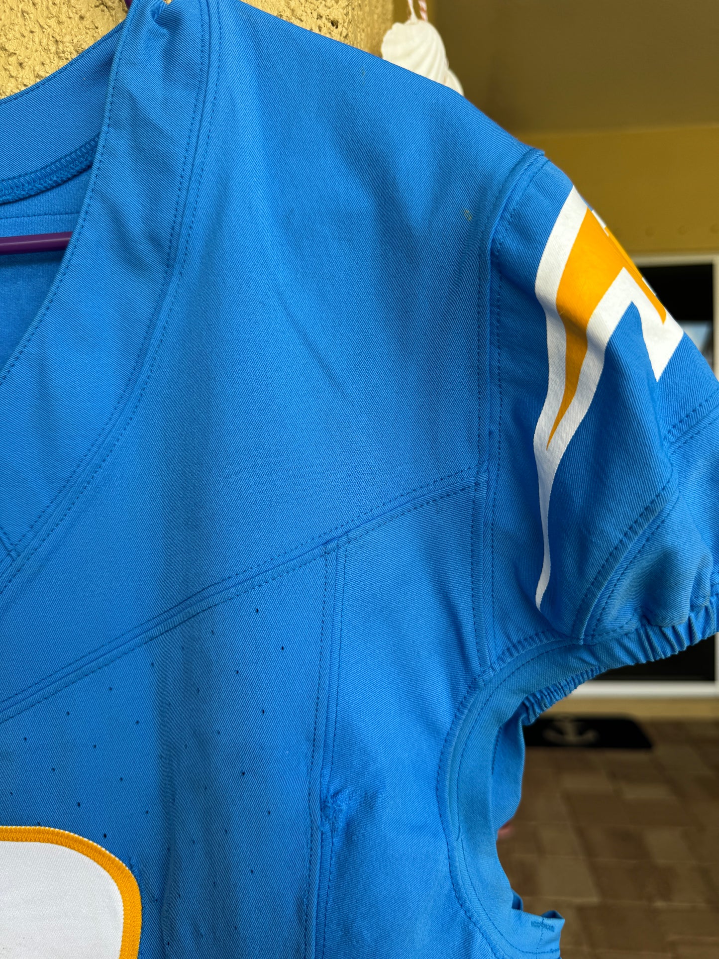 Denzel Perryman GAME-WORN💪11/10/24 Los Angeles Chargers⚡NFL Jersey vs. Tennessee Titans (Salute 2 Service game)