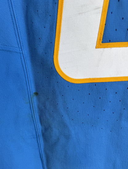 Denzel Perryman GAME-WORN💪11/10/24 Los Angeles Chargers⚡NFL Jersey vs. Tennessee Titans (Salute 2 Service game)
