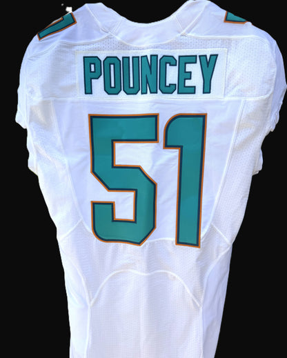 Mike Pouncey GAME-USED 💥 Miami Dolphins 🐬 Nike On-Field NFL Jersey 👕 includes PSA Authenticity 🛡️