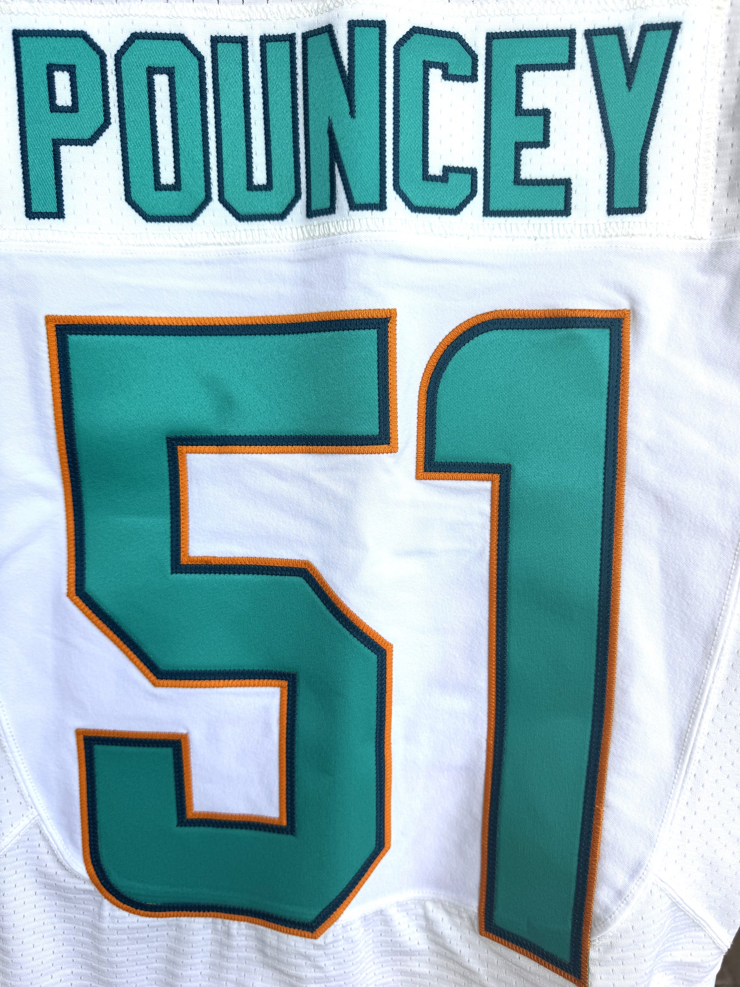 Mike Pouncey GAME-USED 💥 Miami Dolphins 🐬 Nike On-Field NFL Jersey 👕 includes PSA Authenticity 🛡️